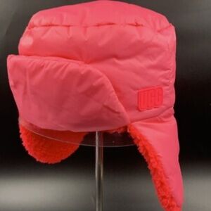 UGG Vibrant Red Quilted Trapper Hat all weather 💕